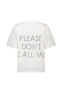 T-shirt Don't call me / Timeless white