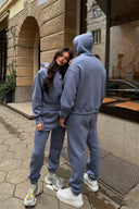 Дамски ватиран сет Relaxed Fit / Misty Grey
