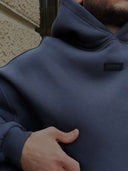Мъжки ватиран сет Relaxed Fit / Dark Graphite