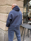 Мъжки ватиран сет Relaxed Fit / Dark Graphite