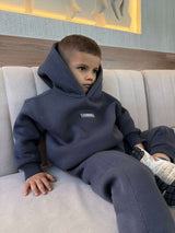 Детски ватиран сет Relaxed Fit / Dark Graphite