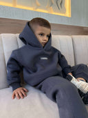 Детски ватиран сет Relaxed Fit / Dark Graphite
