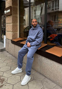 Мъжки ватиран сет Relaxed Fit / Misty Grey