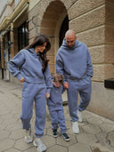 Дамски ватиран сет Relaxed Fit / Misty Grey