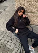 Дамски ватиран сет Relaxed Fit / Black