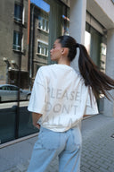 T-shirt Don't call me / Timeless white