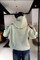 Hoodie NO BAD VIBES / Milky Green