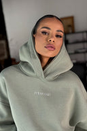 Hoodie NO BAD VIBES / Milky Green
