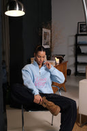 Hoodie LOVE LETTERS / Aura Blue