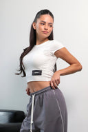 KARMA crop top / Graphite Smoke