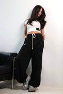 KARMA crop top / Jet Black