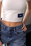 KARMA crop top / Navy Blue