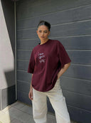 T-shirt Love Yourself / BURGUNDY