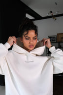 Hoodie NO BAD VIBES / White, white