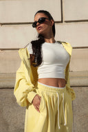 KARMA crop top / Soft Yellow