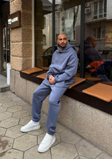 Мъжки ватиран сет Relaxed Fit / Misty Grey