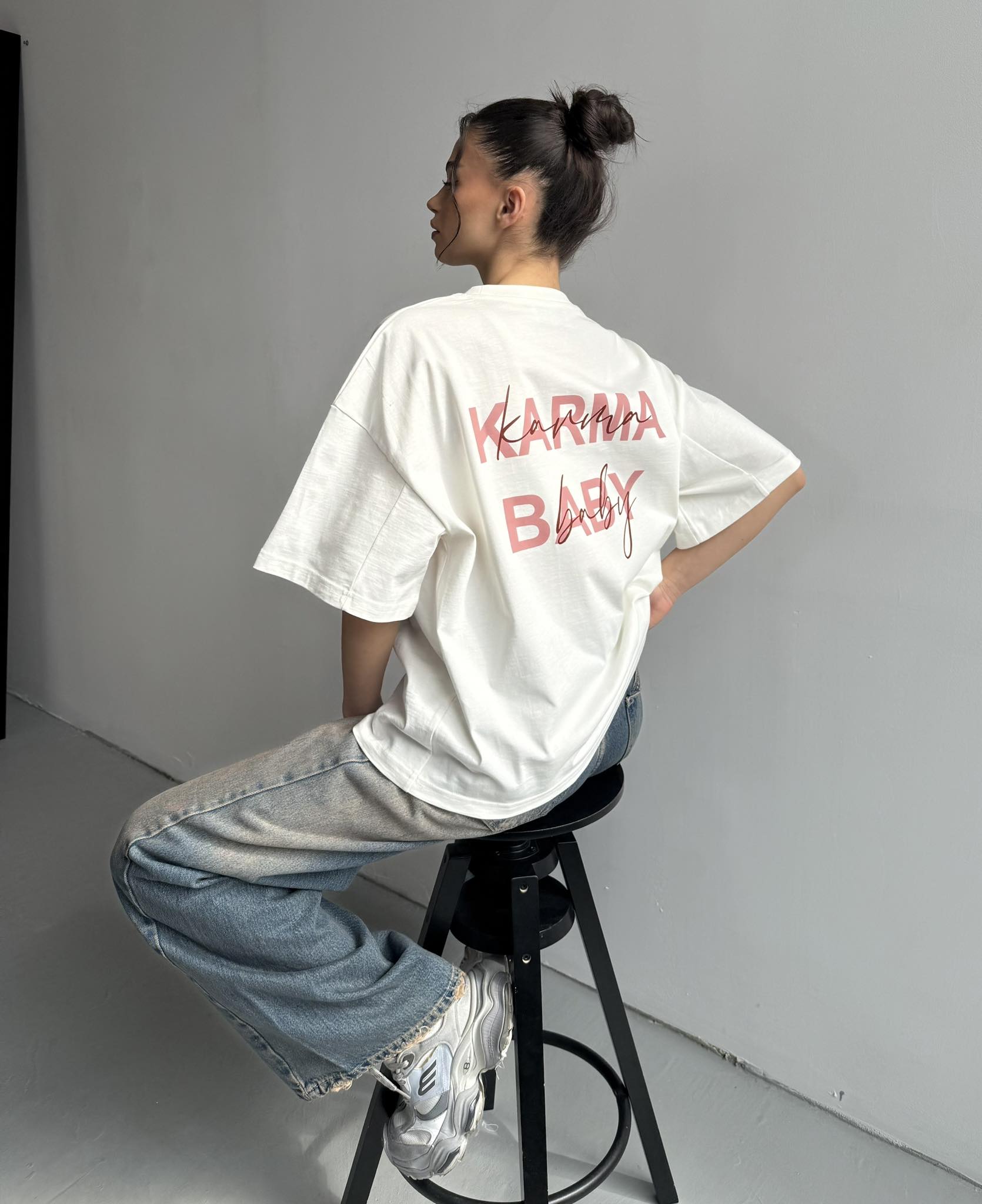 T-shirt KARMA BABY / Timeless white