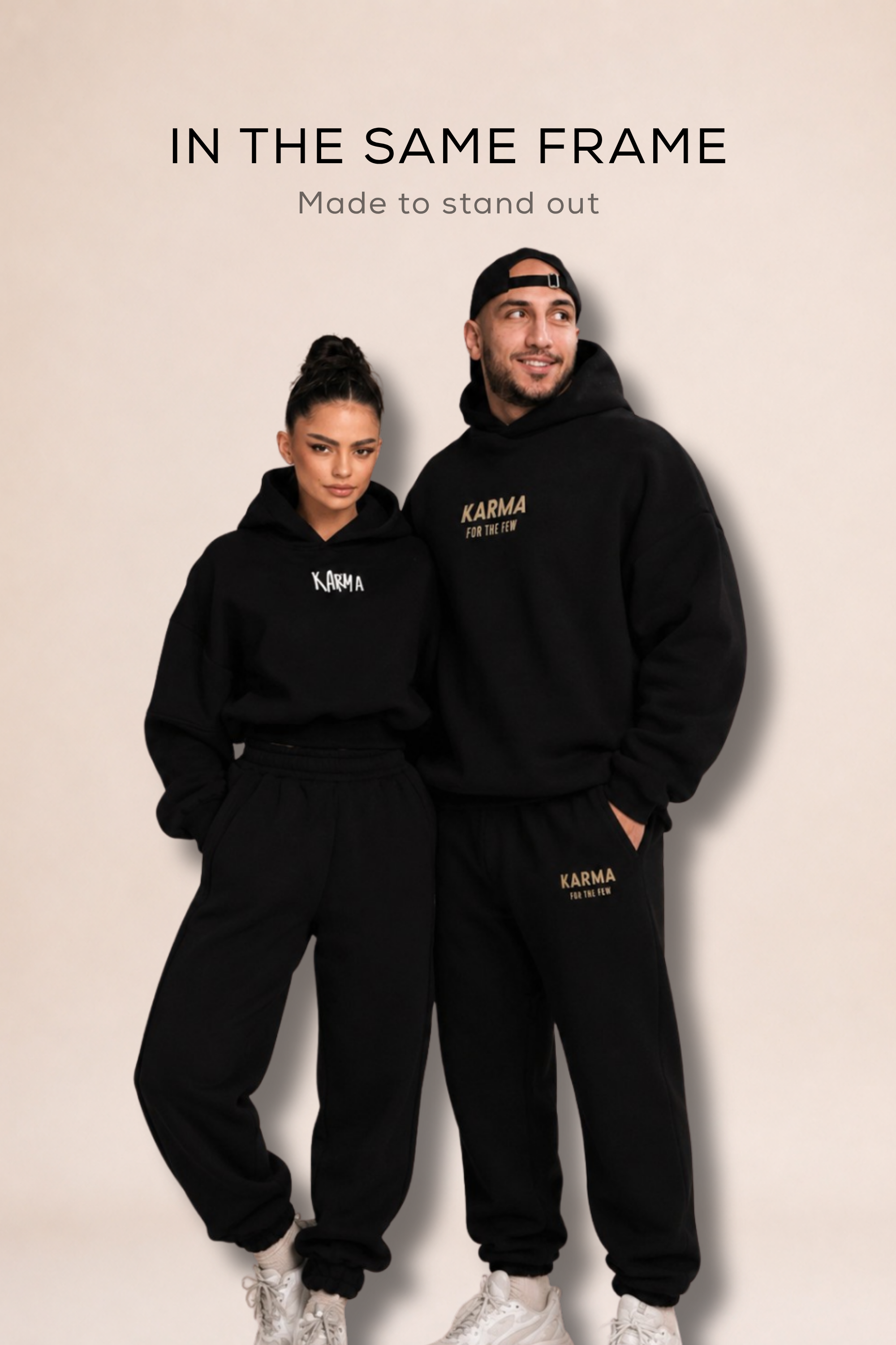 KARMA Cozy set + Мъжки сет FOR THE FEW / Black