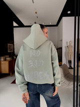 Hoodie NO BAD VIBES / Milky Green