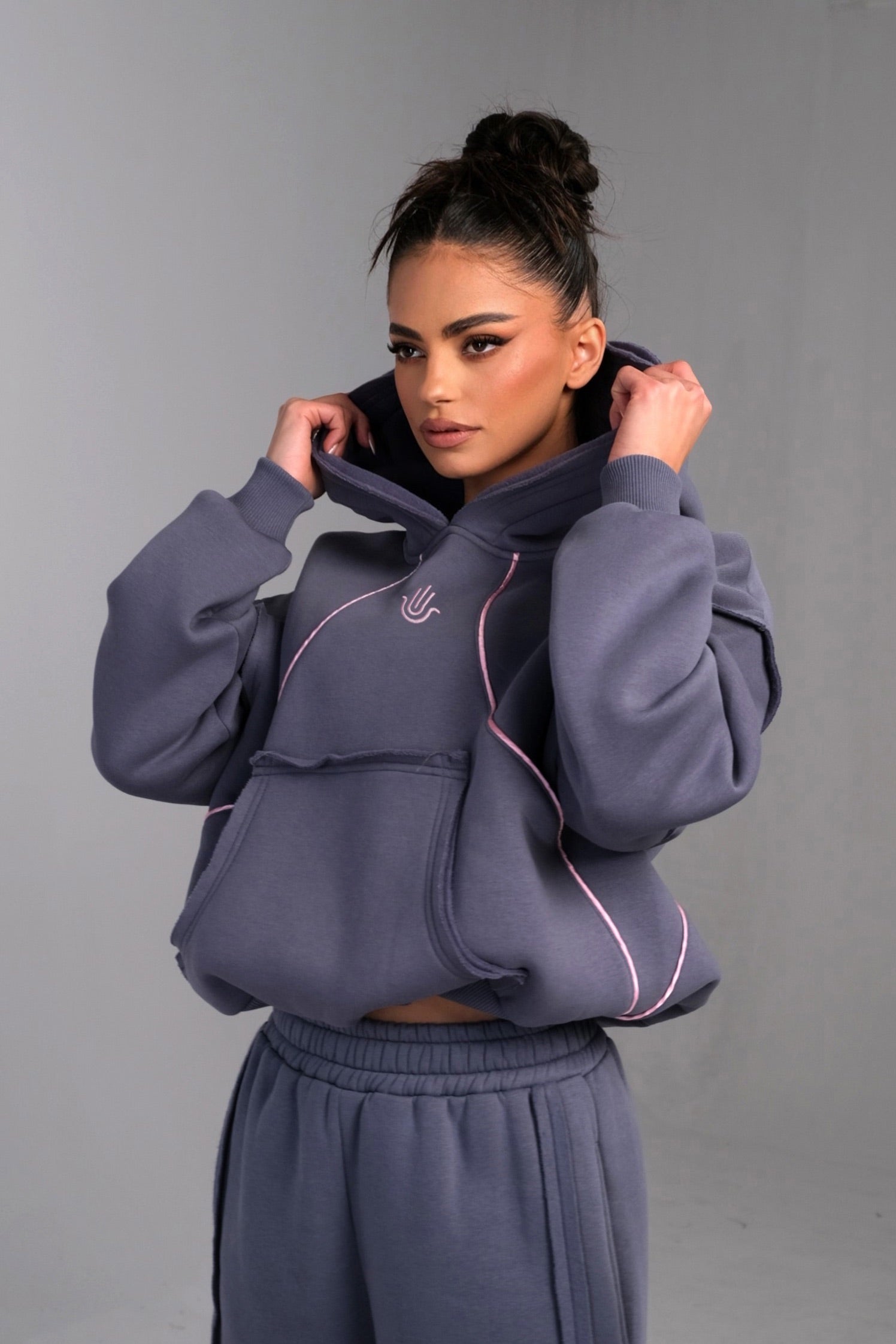 Hoodie GOOD KARMA / Misty Grey