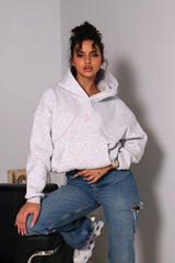 Hoodie GOOD KARMA / Snow melange