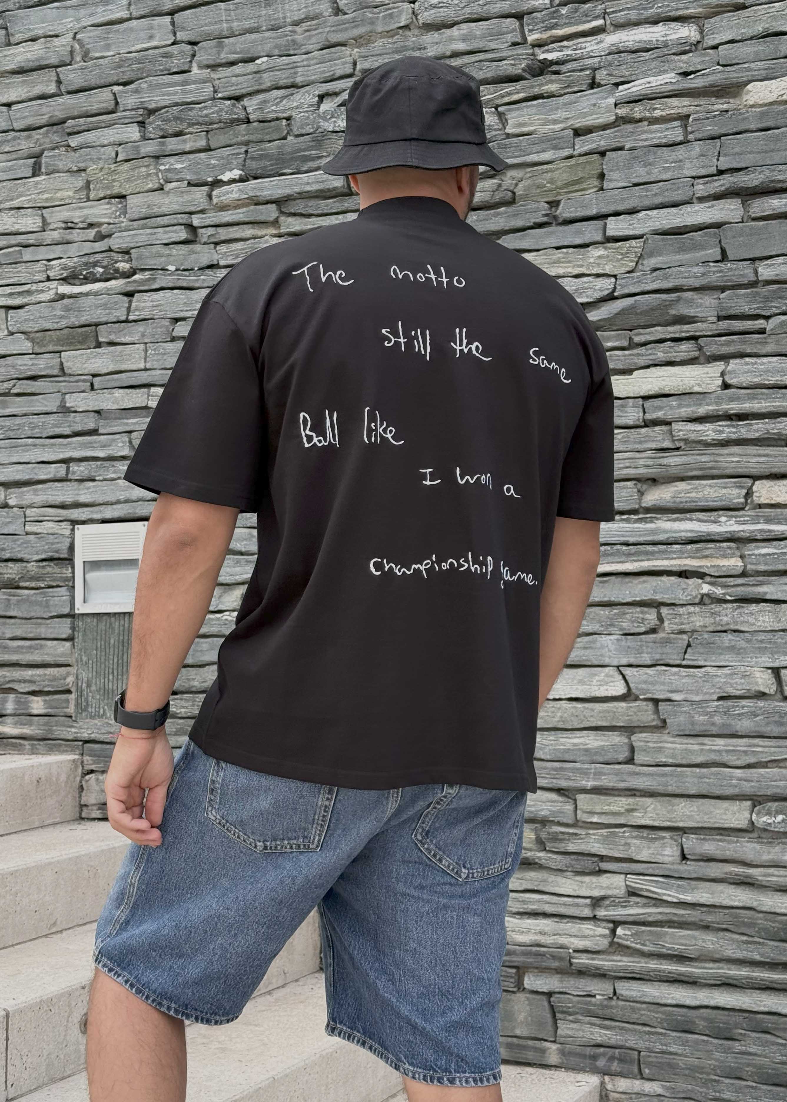 T-shirt Never been regular / All Black