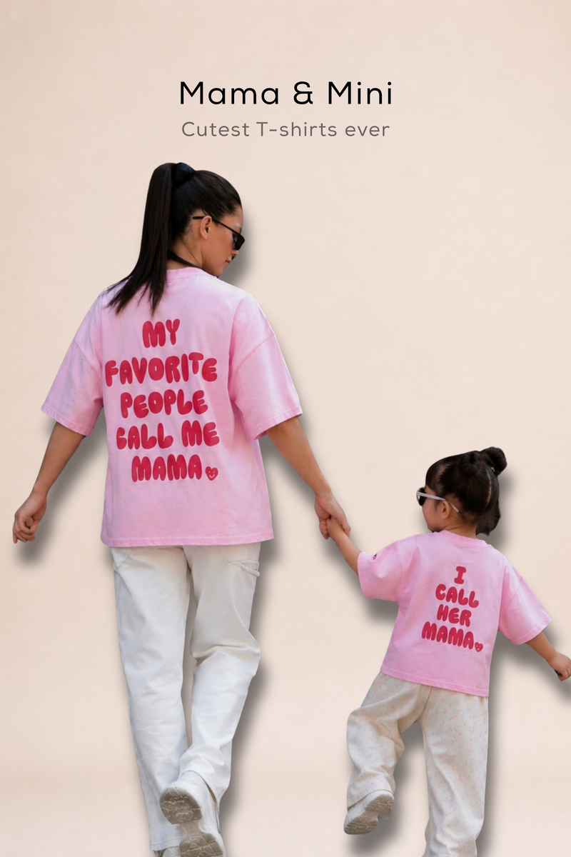 T-shirt MAMA + Kids' T-shirt I call her mama