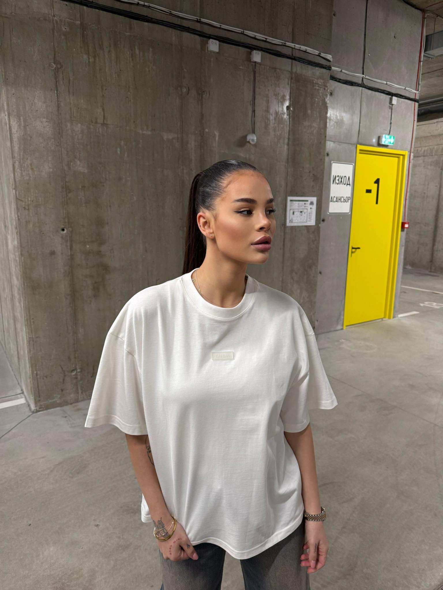 T-shirt KARMA BABY / Timeless white