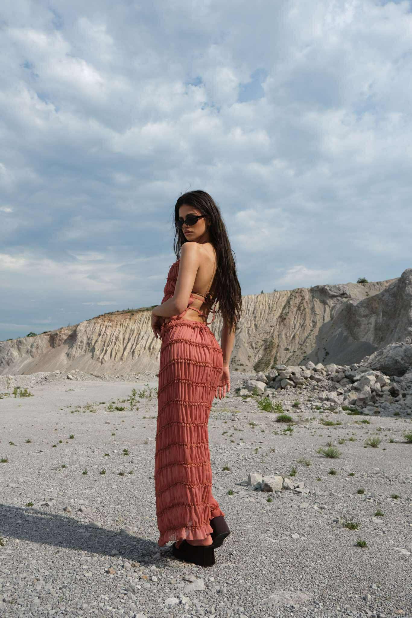 Плажен сет Just a mermaid girl / Rococco red