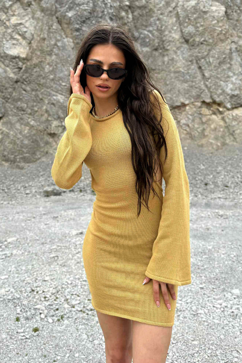Рокля Tropics / Mustard